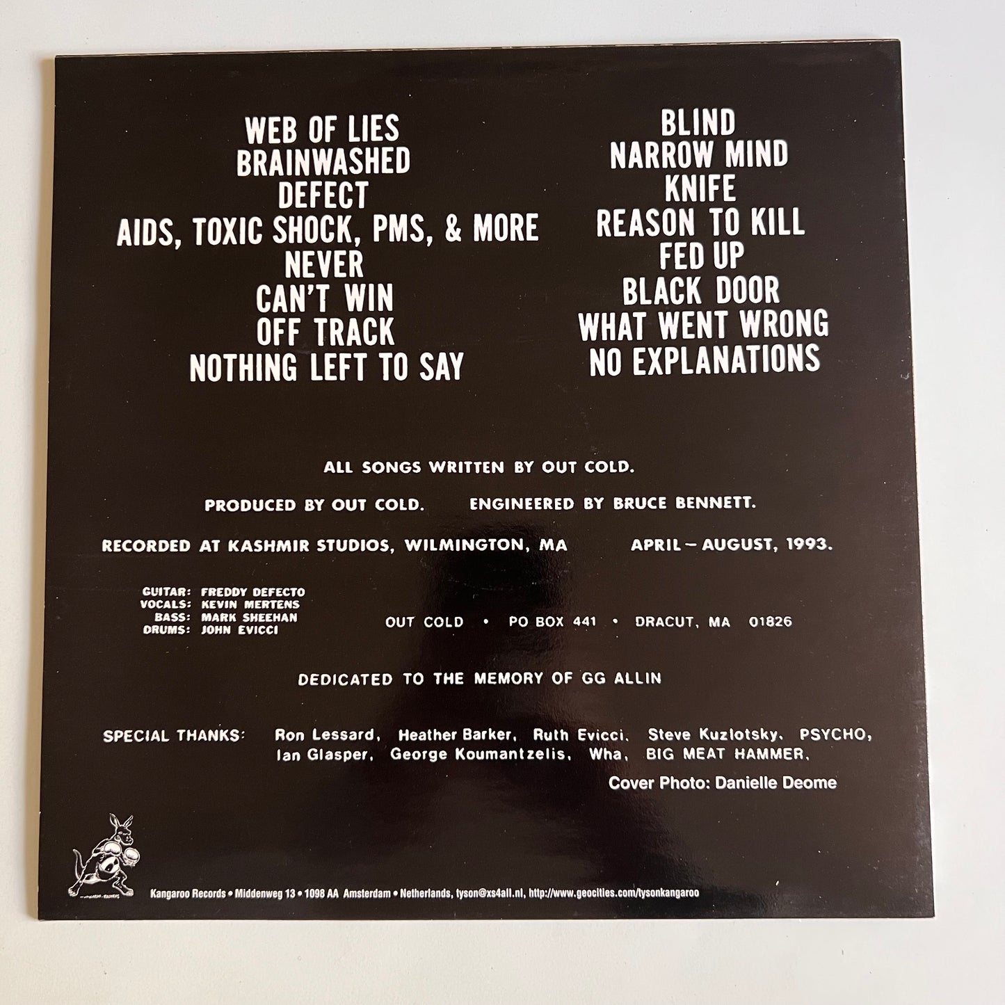 Out Cold. - Out Cold - LP 2000