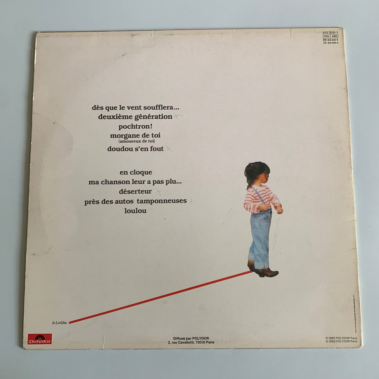 Renaud - Morgane De Toi - LP 1983 Occasion
