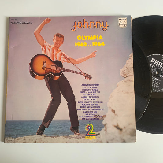 Johnny Hallyday - Olympia 1962 et 1964 - Double LP 1976 Occasion