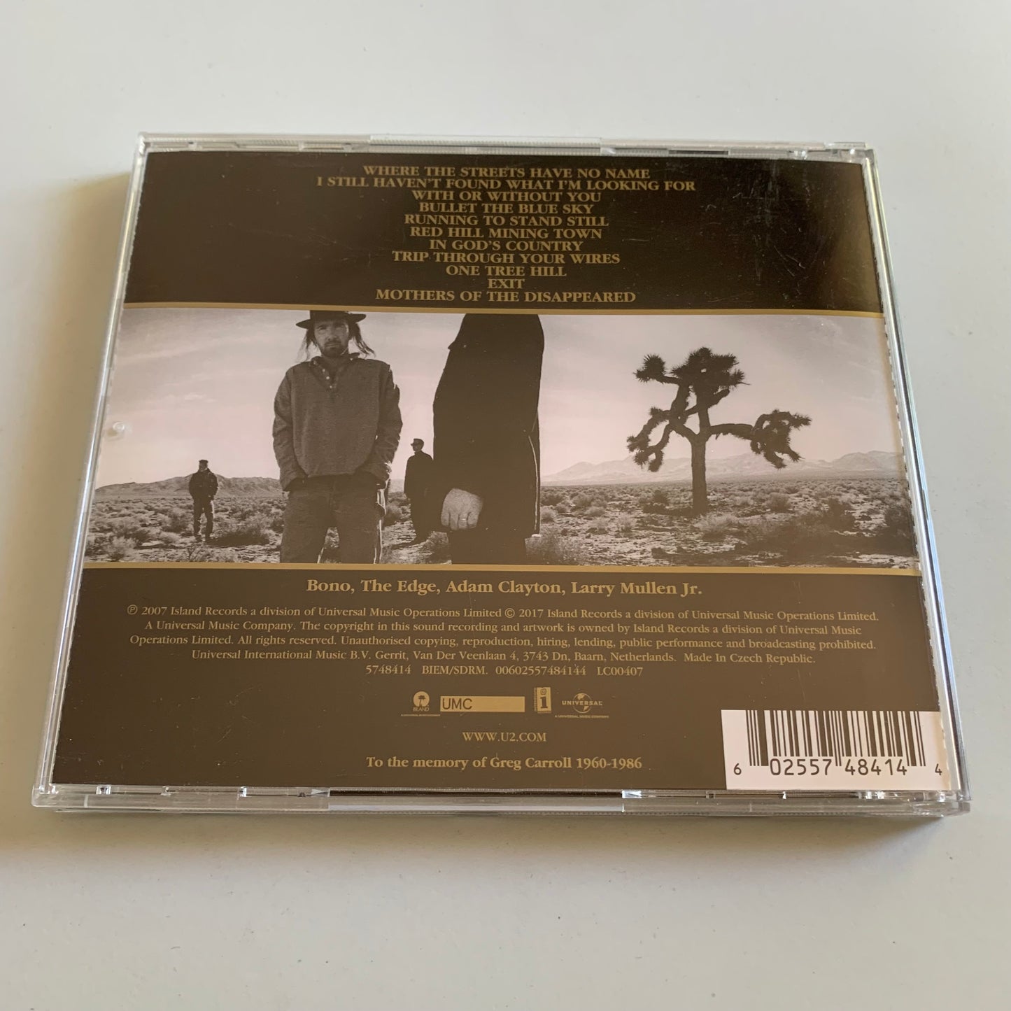 U2 - The Joshua Tree - 2017 Occasion