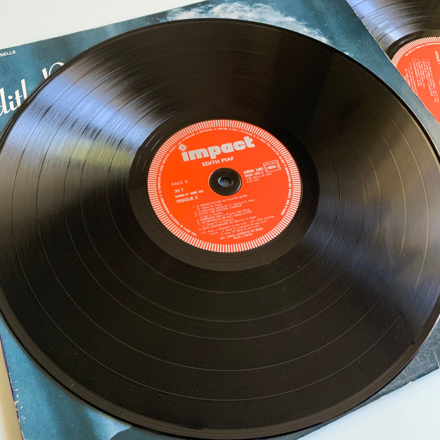 Edith Piaf - Album 2 Disques - Double Vinyle 33 tours 1979 Occasion