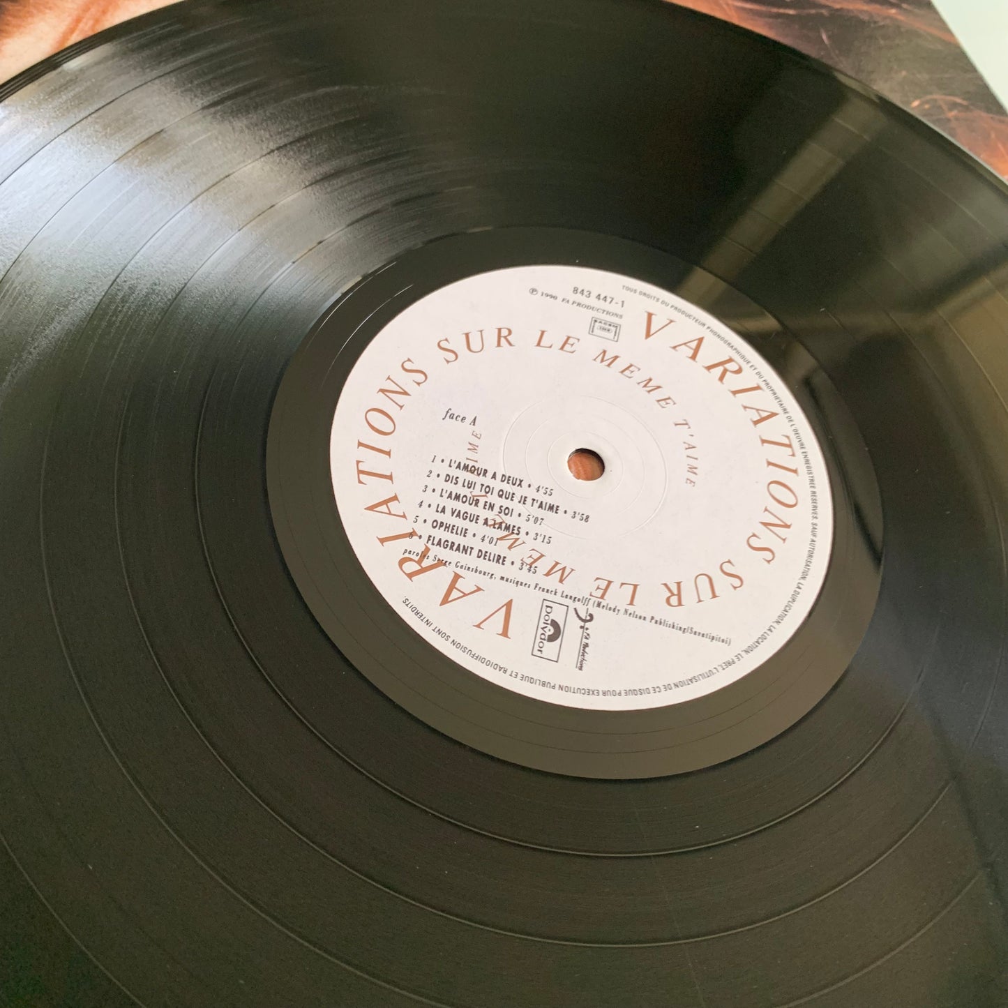 Vanessa Paradis - Variations Sur Le Même T'Aime - LP 1990 Occasion