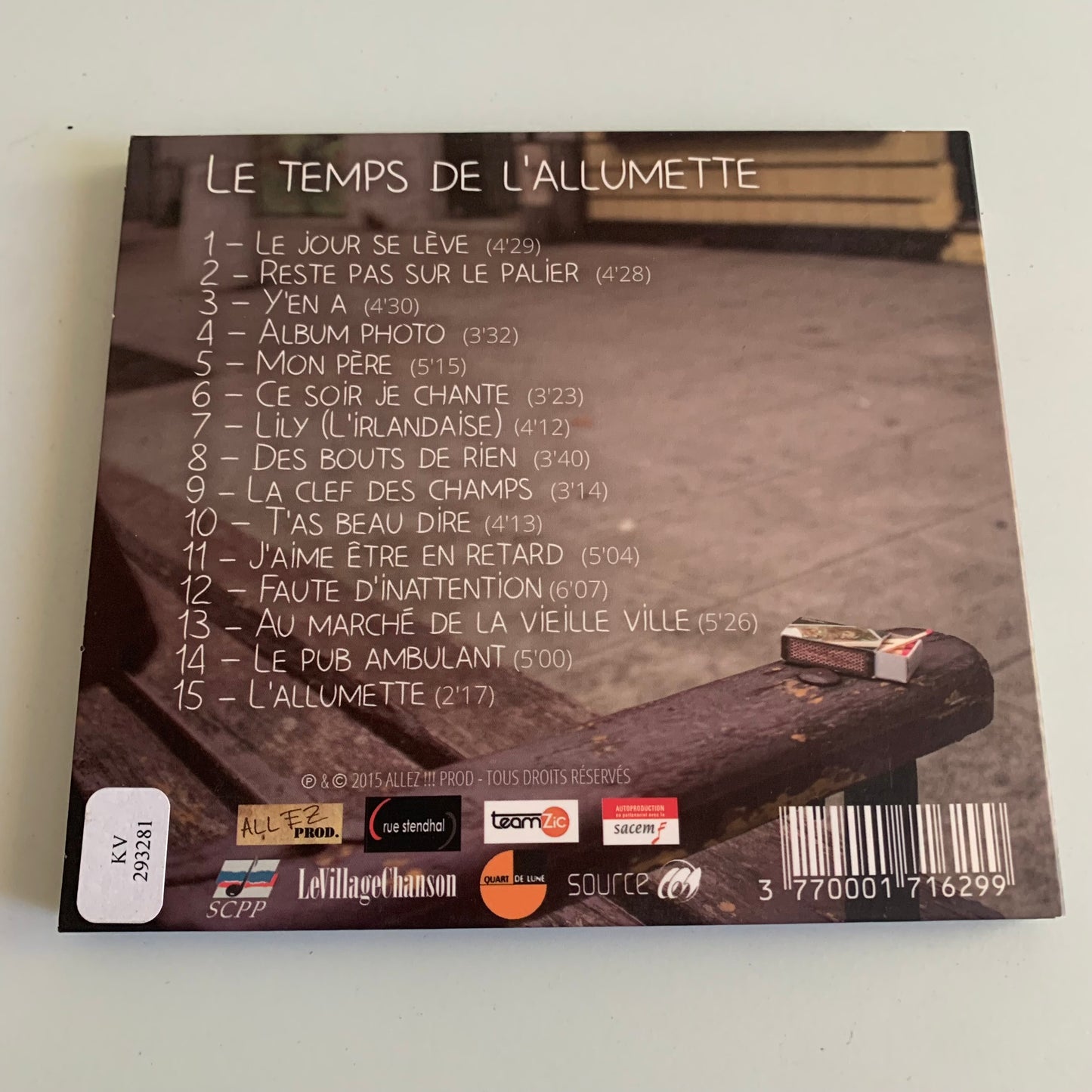 Les P'tits Gars Laids - Le Temps De L'allumette - 2016 Occasion