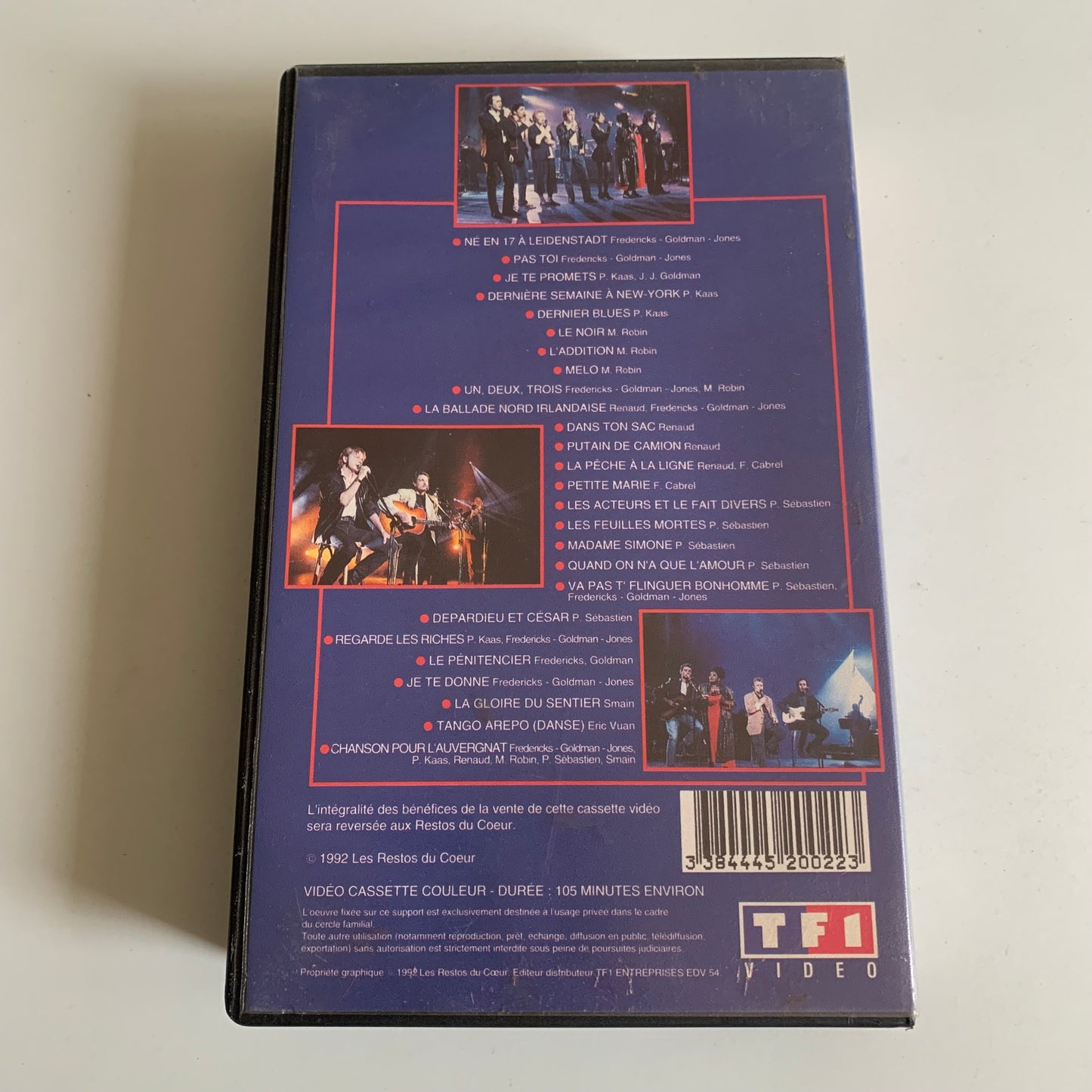 Les Enfoirés - La Soirée Des Enfoirés À L'Opéra - VHS 1992 Occasion