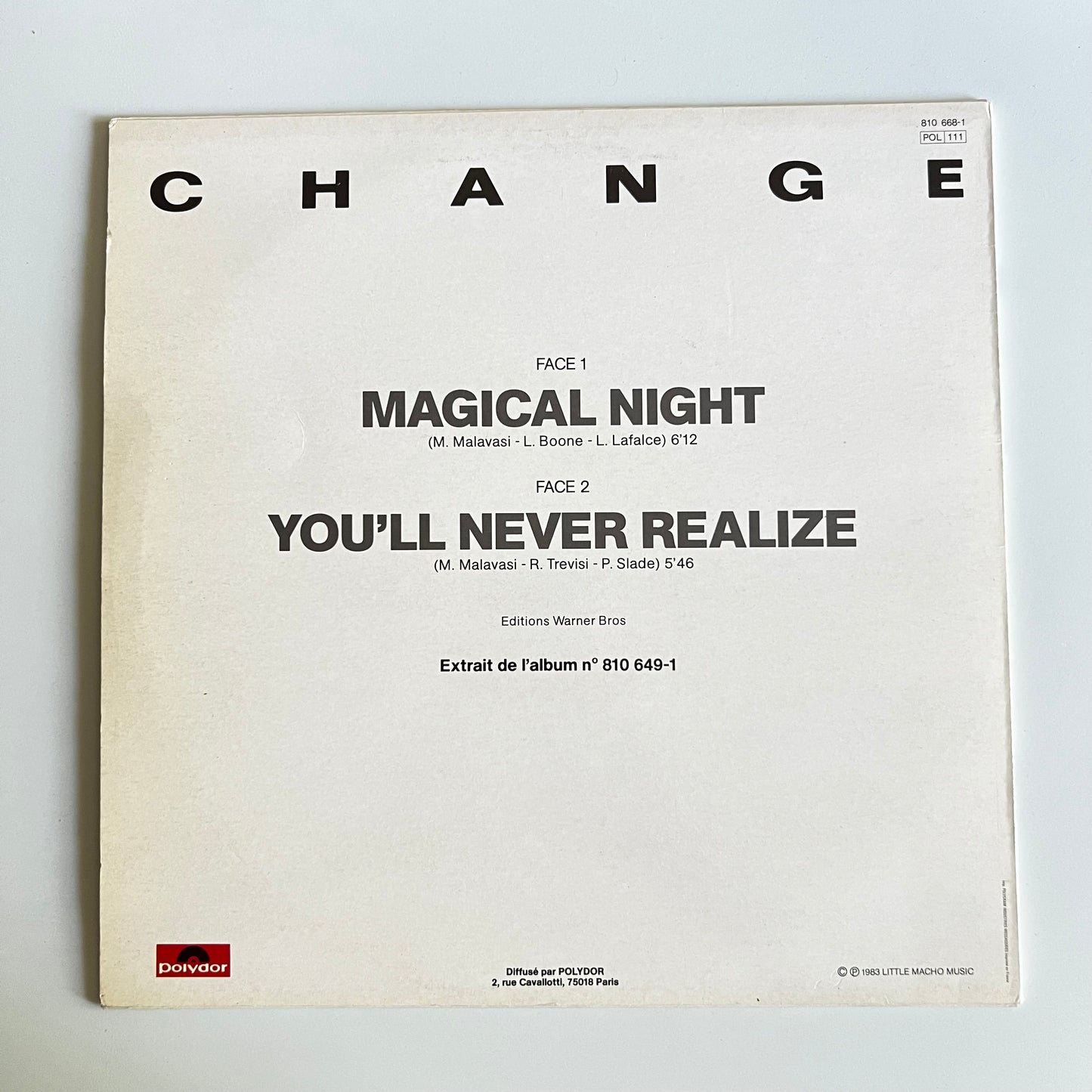 Change - Magical Night - Maxi Single 1983