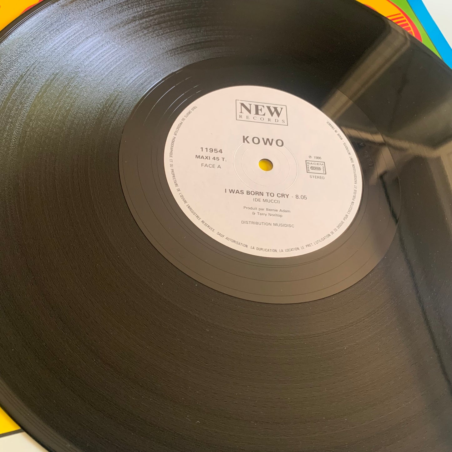 Kowo - I Was Born To Cry - Maxi 1986 Occasion