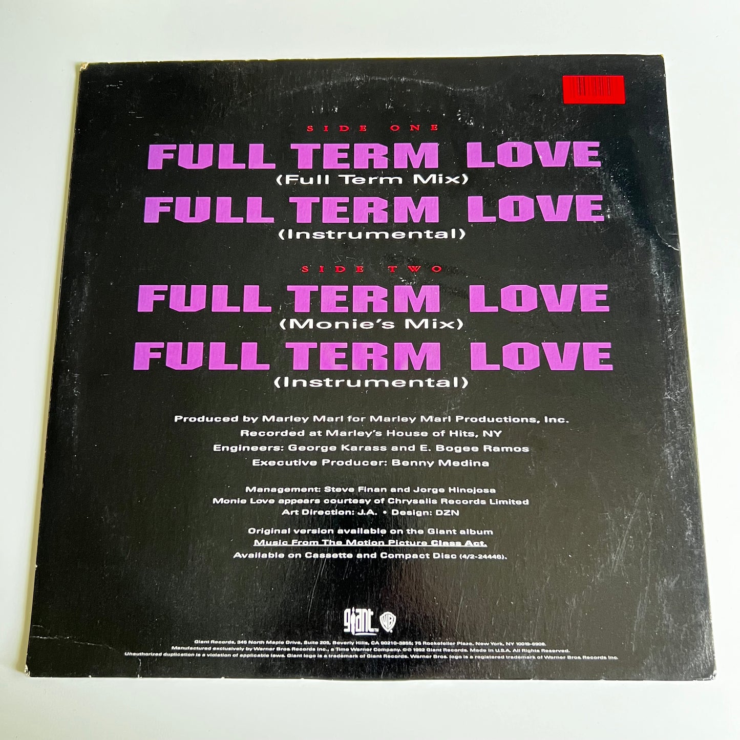Monie Love - Full Term Love - Single 1992