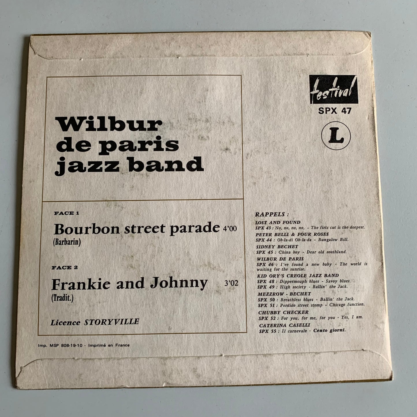 Wilbur De Paris - Bourbon Street Parade - Single Occasion