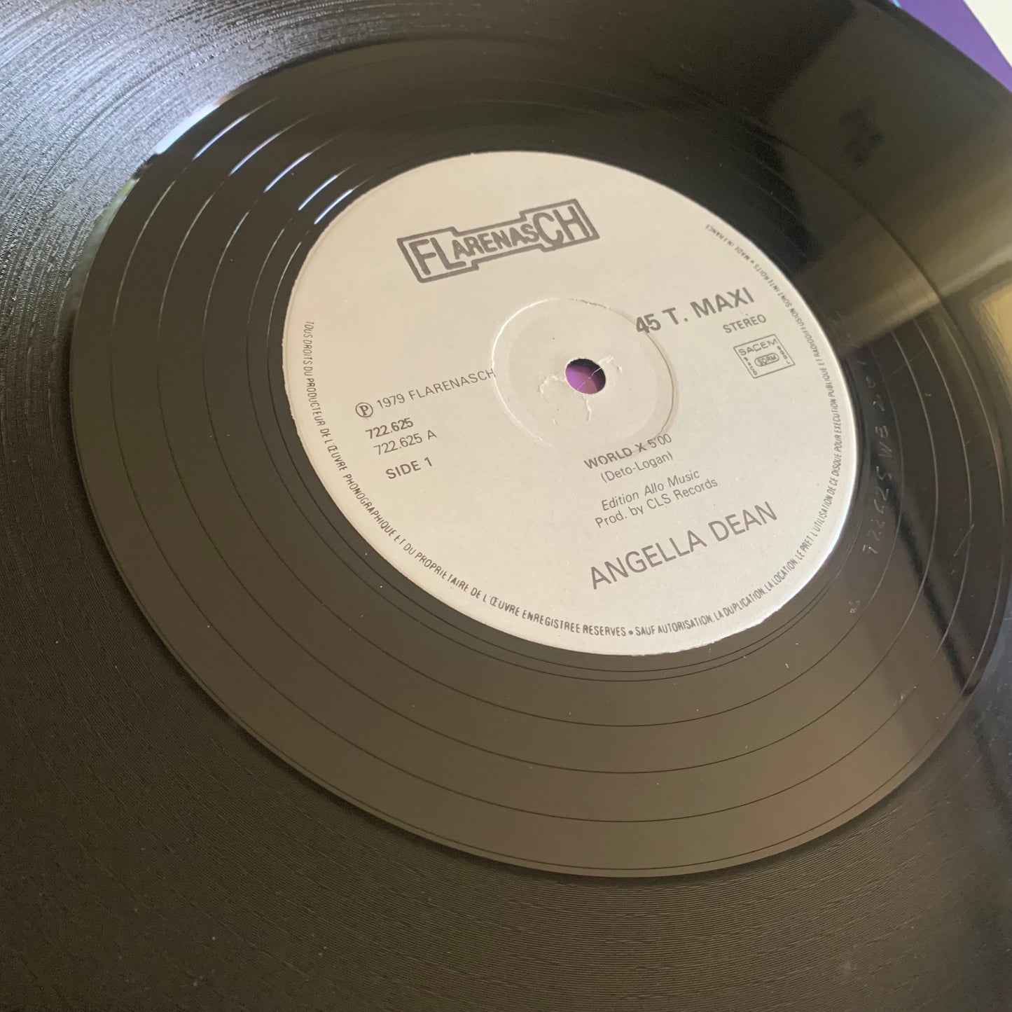 Angella Dean - World X - Maxi Single 1979 Occasion