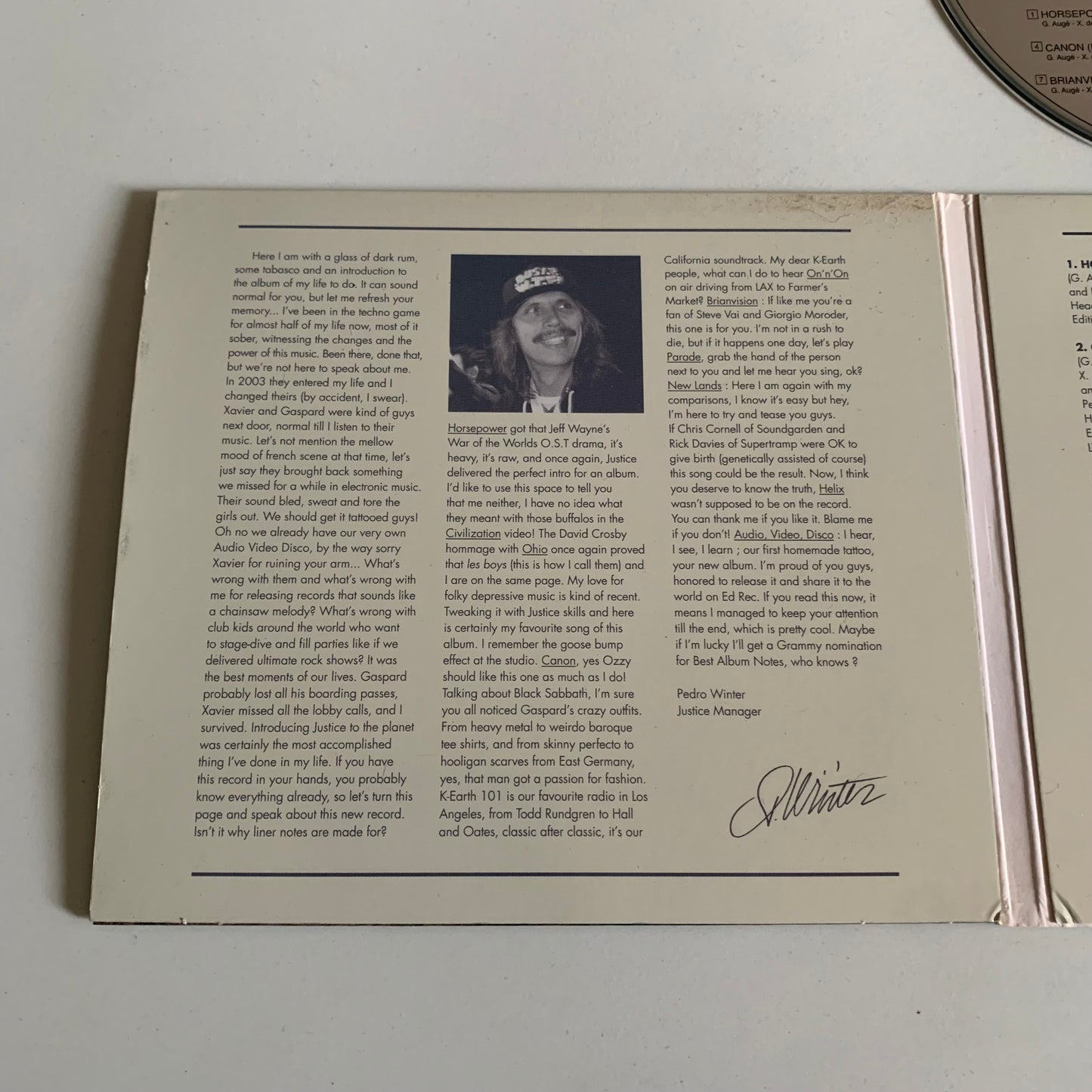 CD - Justice - Audio, Video, Disco. - 2011 Occasion