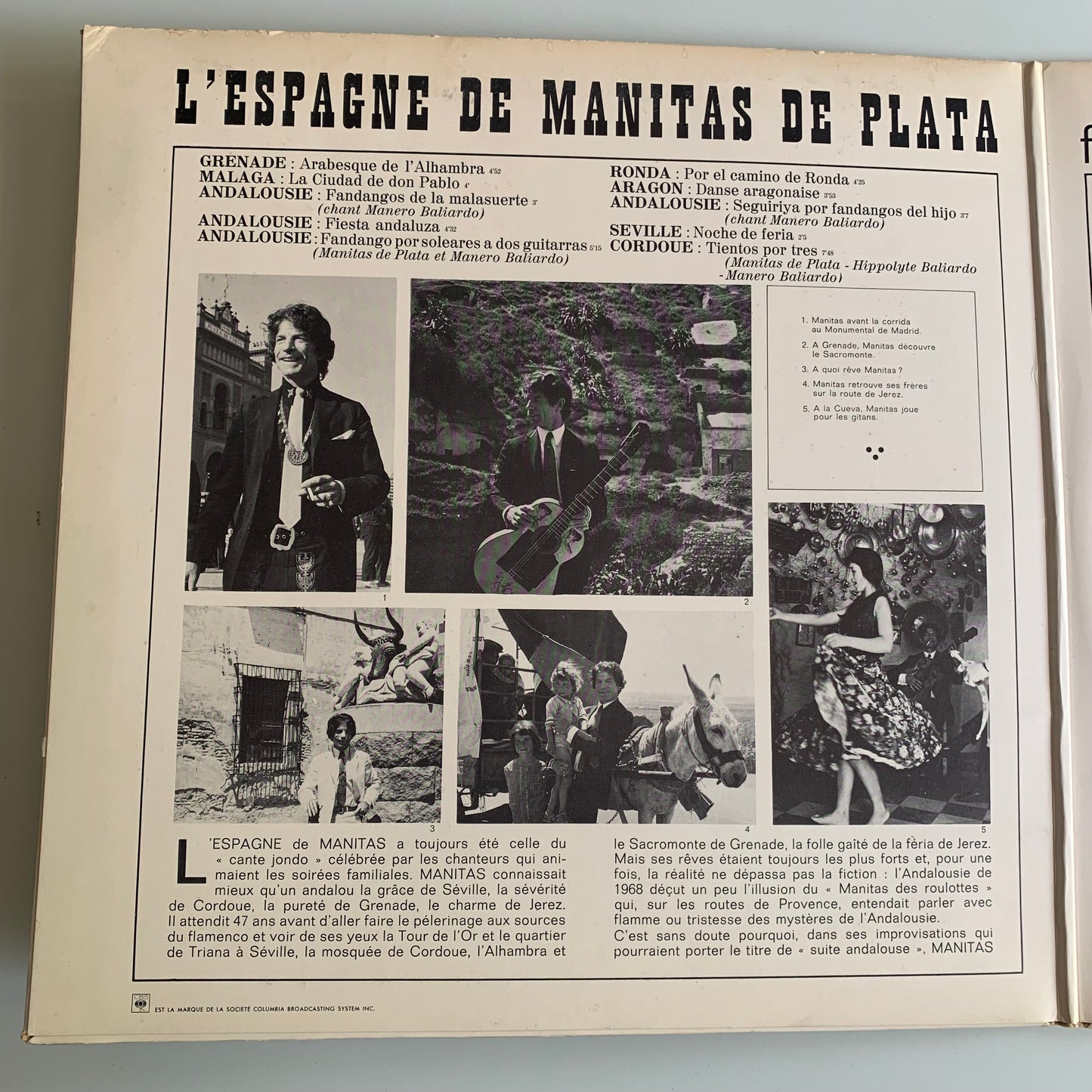Manitas De Plata - L'Espagne De Manitas - LP 1968 Occasion
