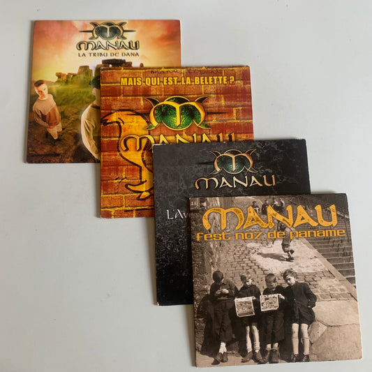 Lot CD Single - Manau - Tribu de Dana - Mais qui est la Belette - Fest Noz de Paname - L’Avenir est un long passé - Occasion