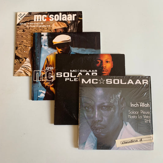 Lot CD Single- Mc Solaar - Solaar Pleure - Inch’Allah - Les temps Changent - Ganster Moderne - Occasion
