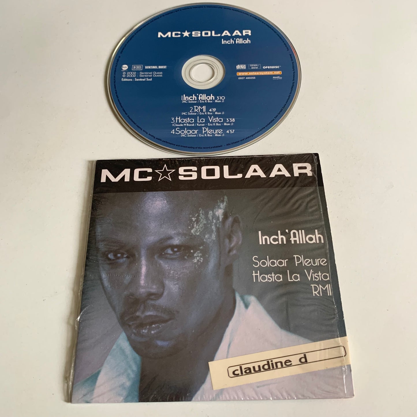 Lot CD Single- Mc Solaar - Solaar Pleure - Inch’Allah - Les temps Changent - Ganster Moderne - Occasion