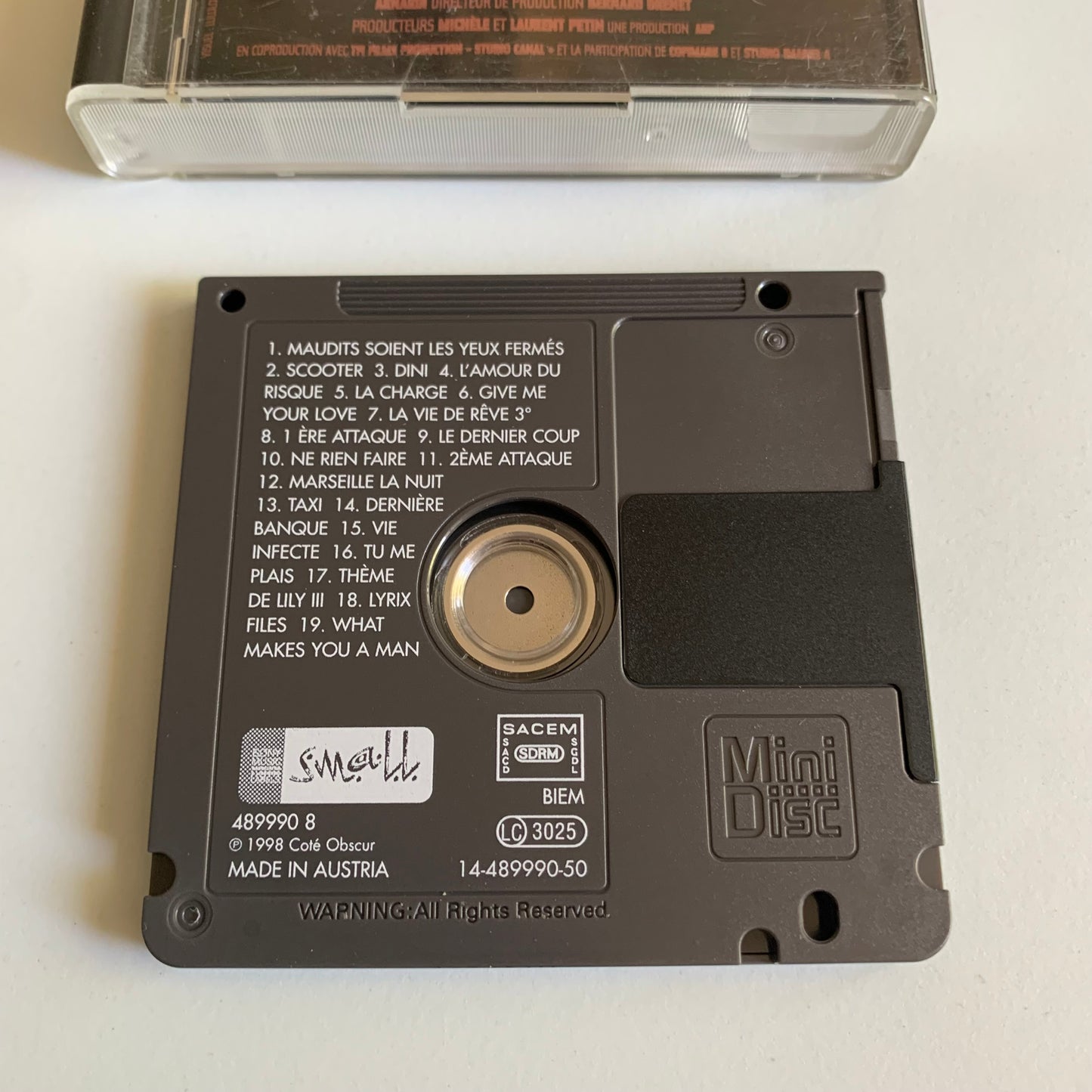 MiniDisc - Taxi - B.O. Du Film - 1999 Occasion