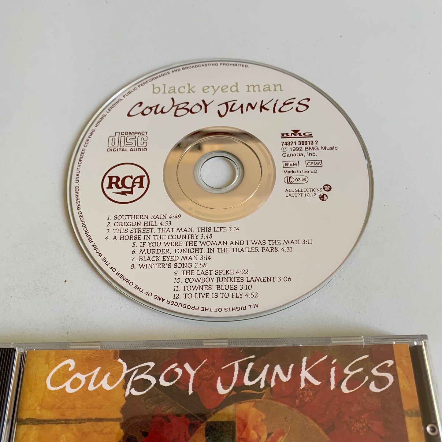 Cowboy Junkies - Black Eyed Man - Occasion