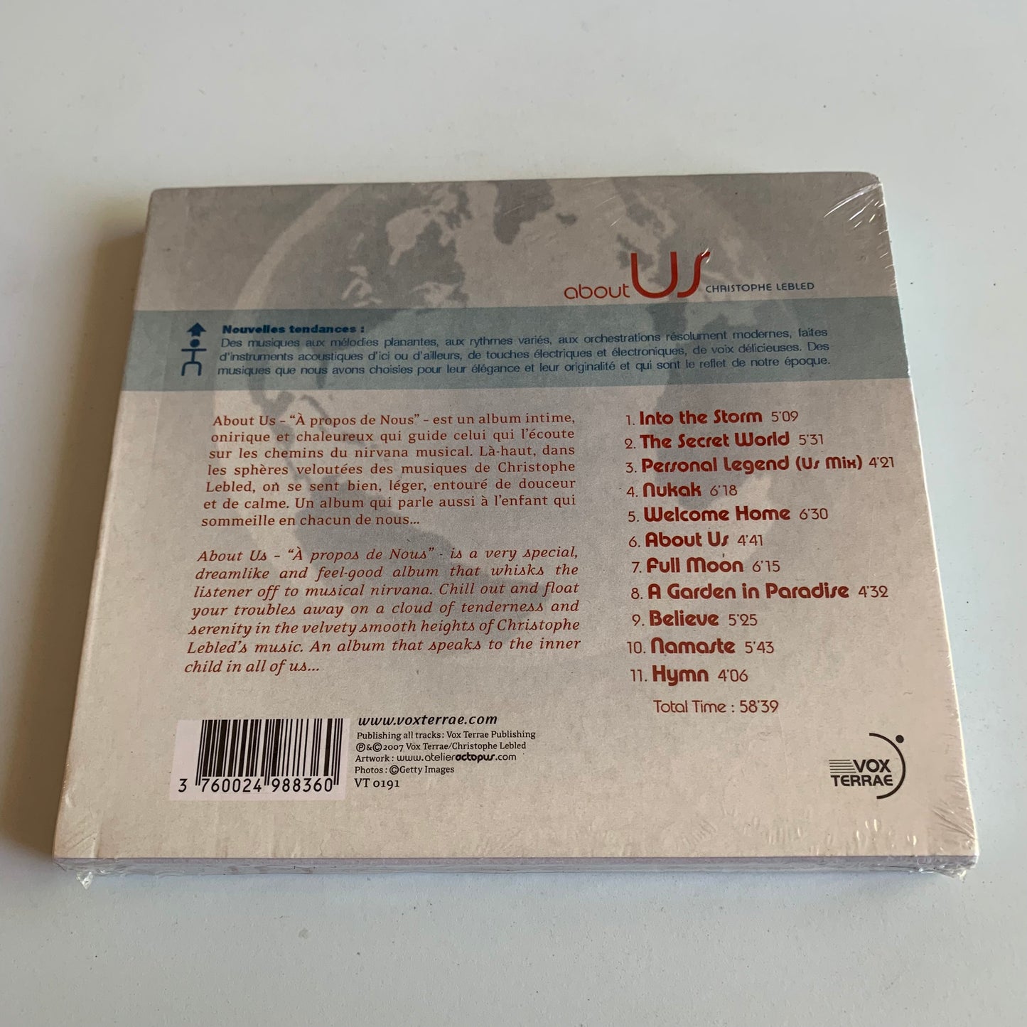 Christophe LEBLED - About Us - 2007 Neuf sous Blister