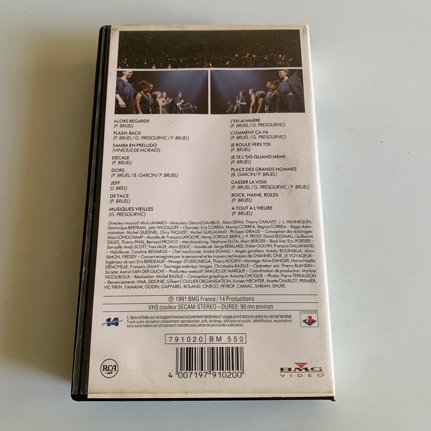 Patrick Bruel - Bruel Tour 90-91 - Si Ce Soir - En Concert En Coulisse - VHS 1991 Occasion