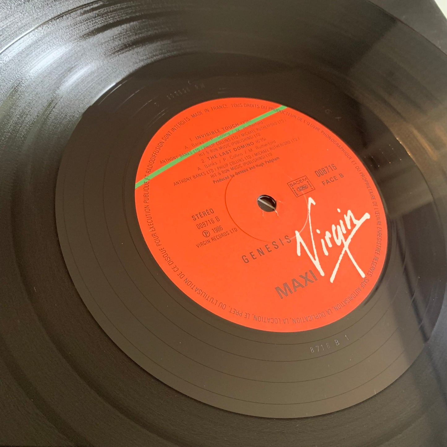 Genesis - Invisible Touch - Maxi 45t. 1986 Occasion