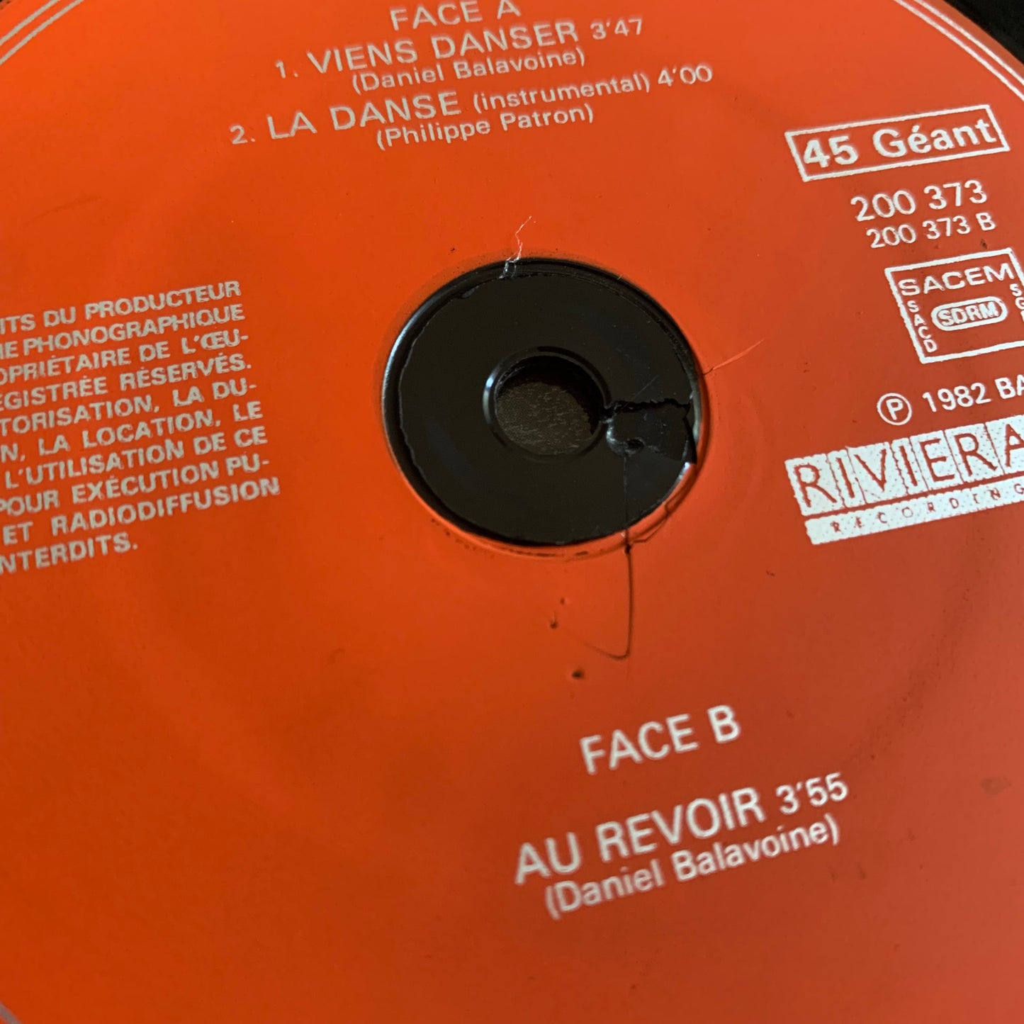 Daniel Balavoine - Vendeurs De Larmes - Double LP 1982 Occasion