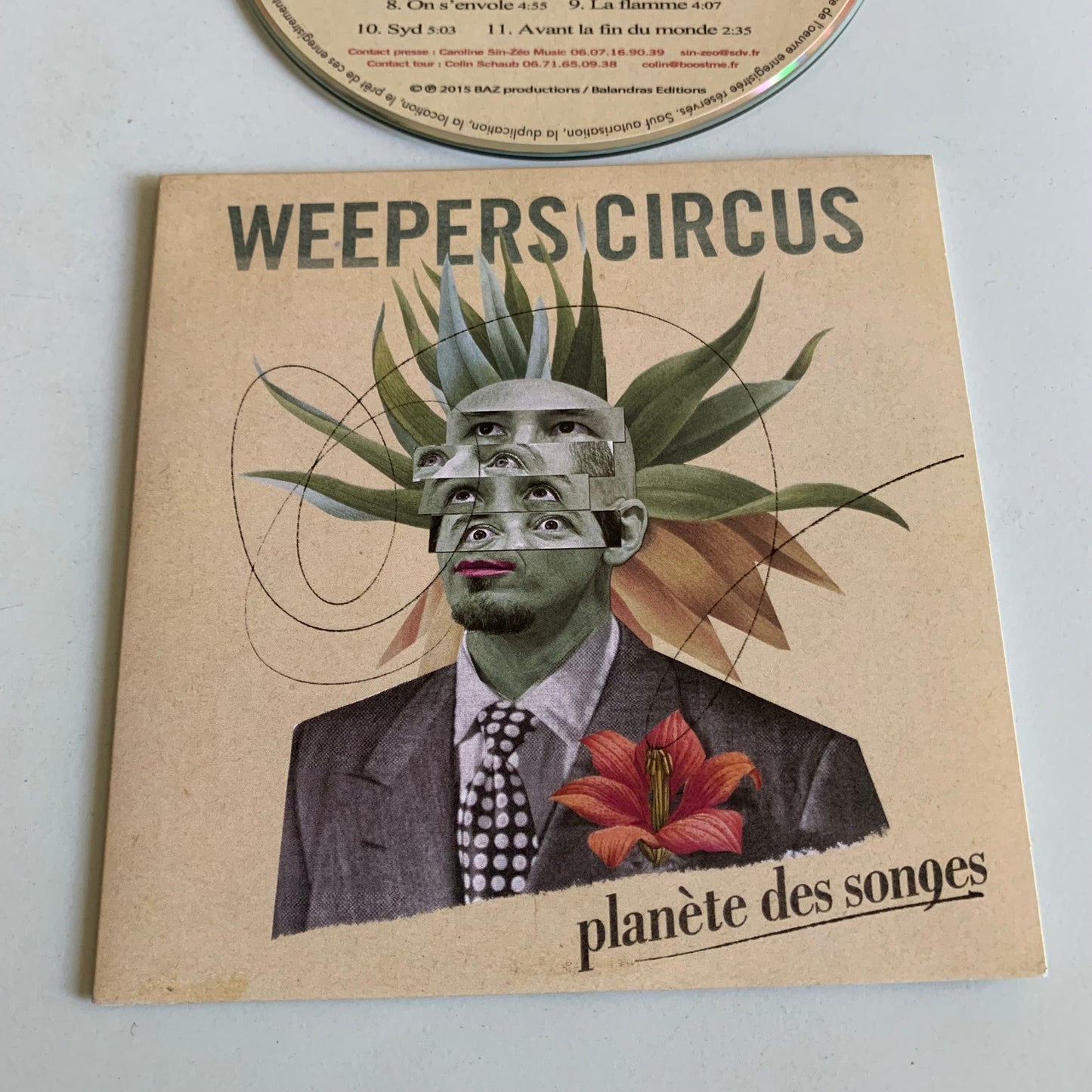 CD - Weepers Circus - Planète Des Songes - Single Promo 2015 - Occasion