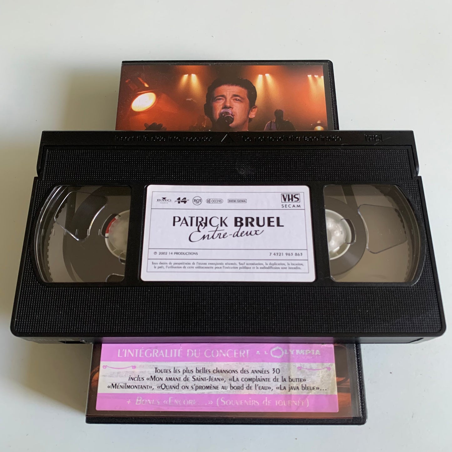 Patrick Bruel - Entre-Deux - VHS 2002 Occasion