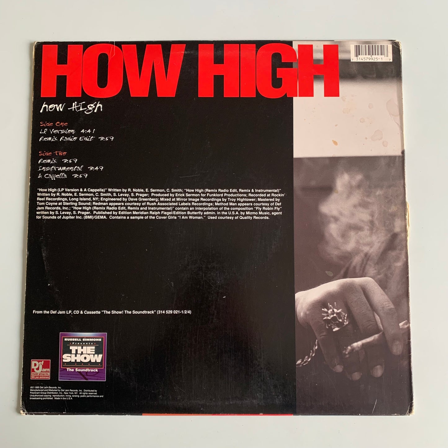 Redman / Method Man - How High - Single 1995