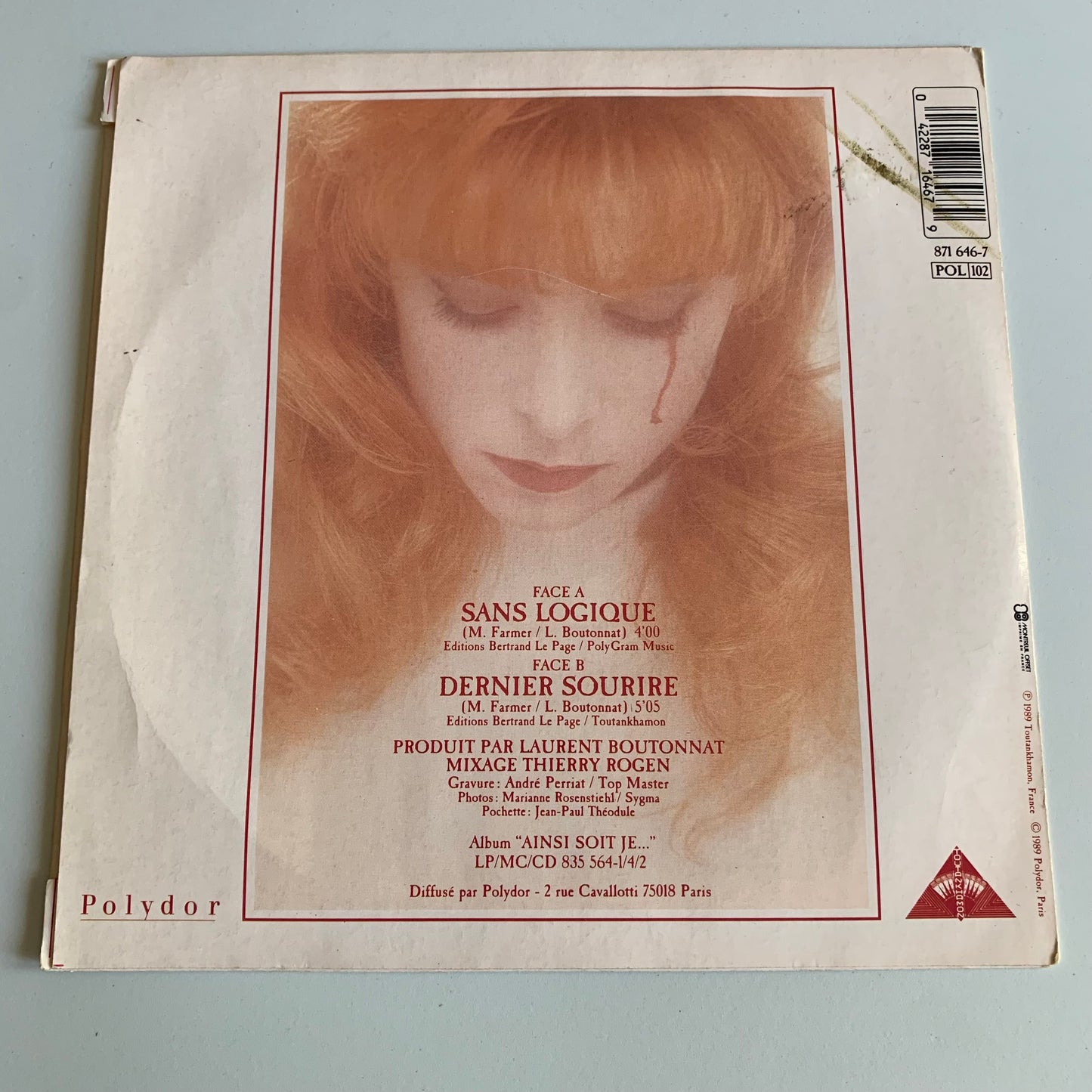 Mylene Farmer - Sans Logique - 1989 Occasion