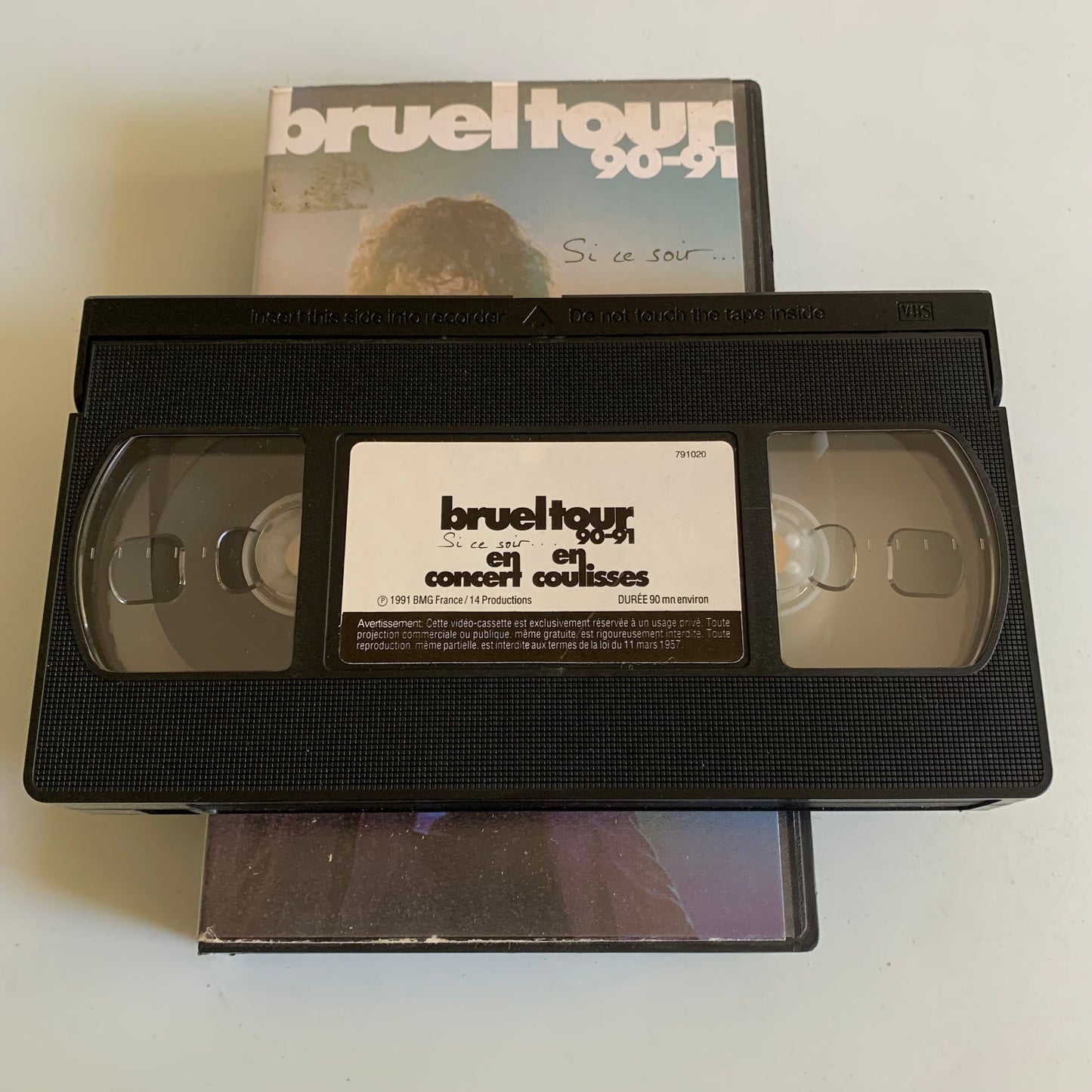 Patrick Bruel - Bruel Tour 90-91 - Si Ce Soir - En Concert En Coulisse - VHS 1991 Occasion