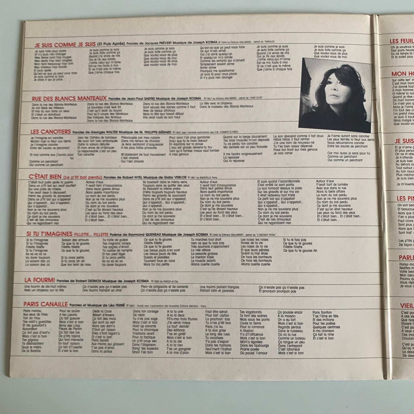 Juliette Greco - Volume 1 - LP 1982 Occasion
