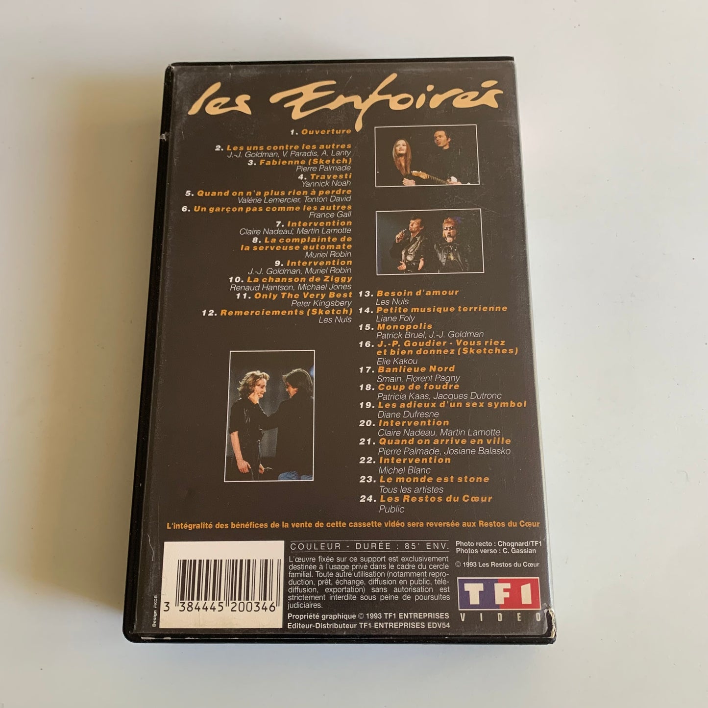 Les Enfoirés - Les Enfoirés Chantent Starmania - VHS 1993 Occasion