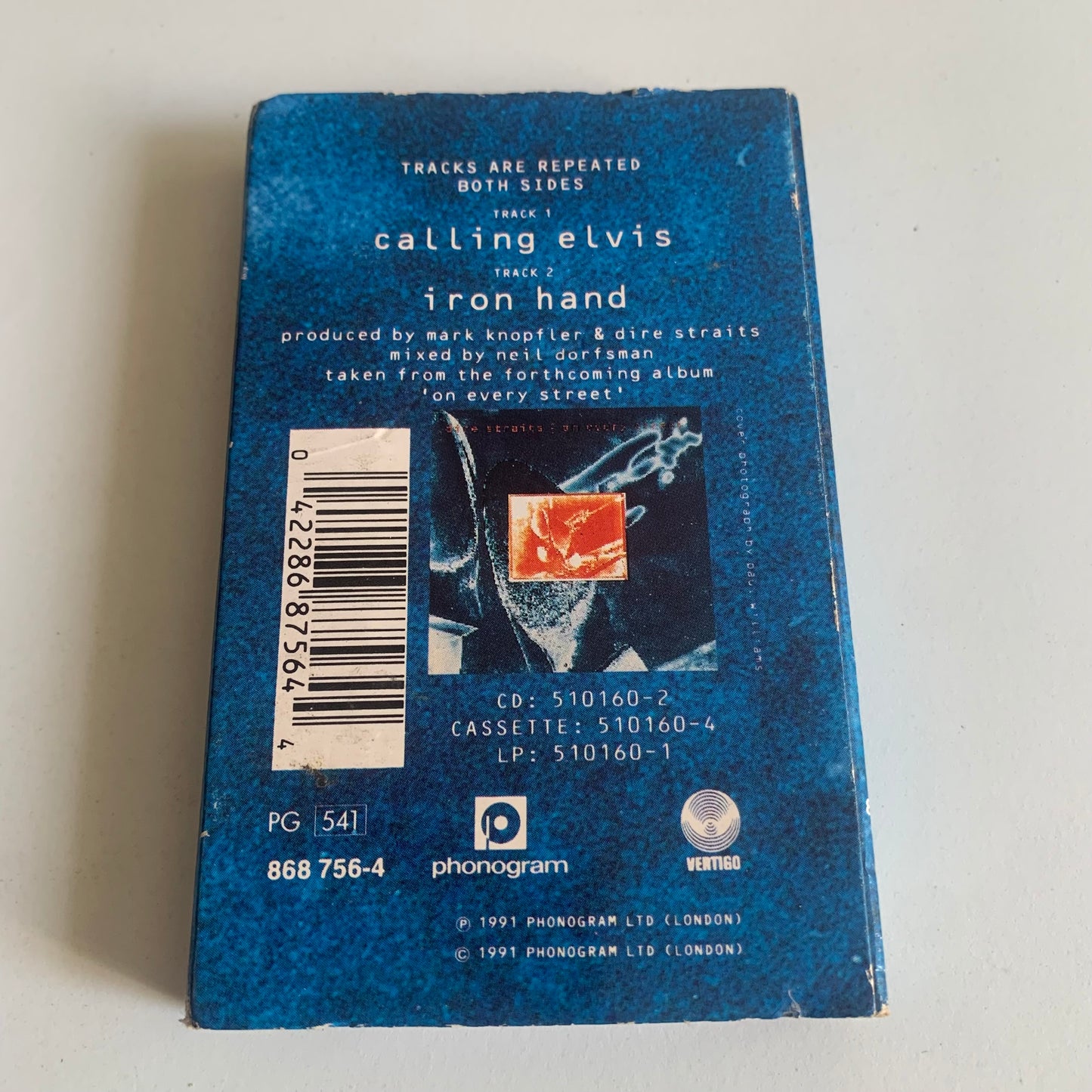 Dire Straits - Calling Elvis - Single 1991 Occasion