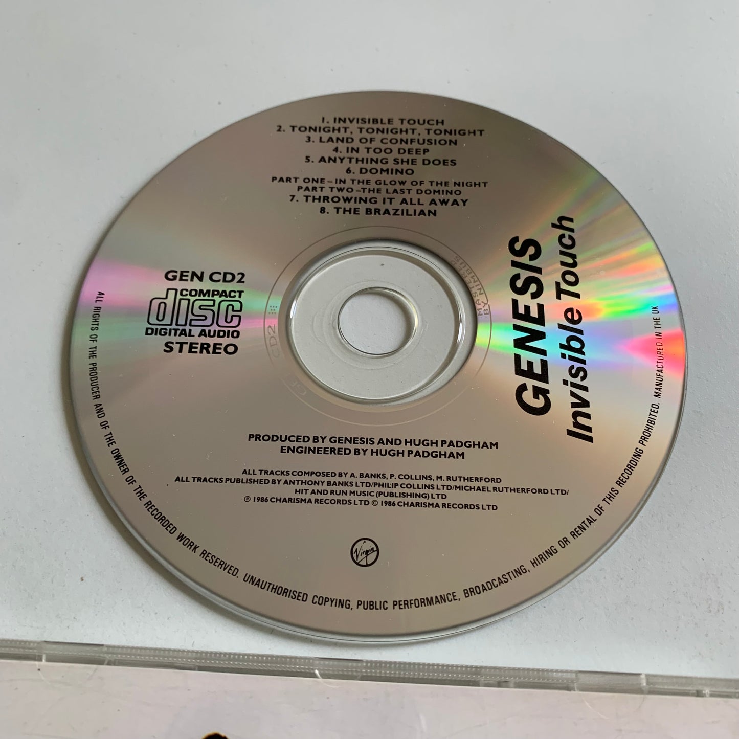 CD - Genesis - Invisible Touch - 1986 Occasion