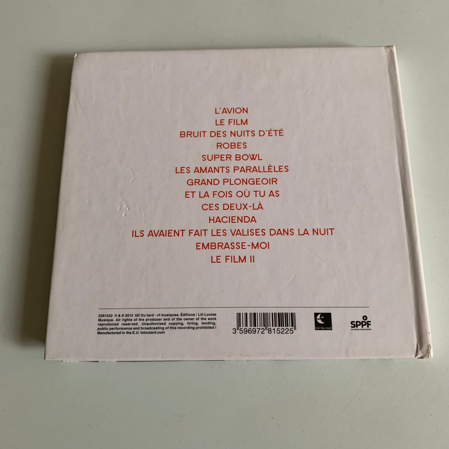 CD - Vincent Delerm - Les Amants Parallèles - 2013 Occasion