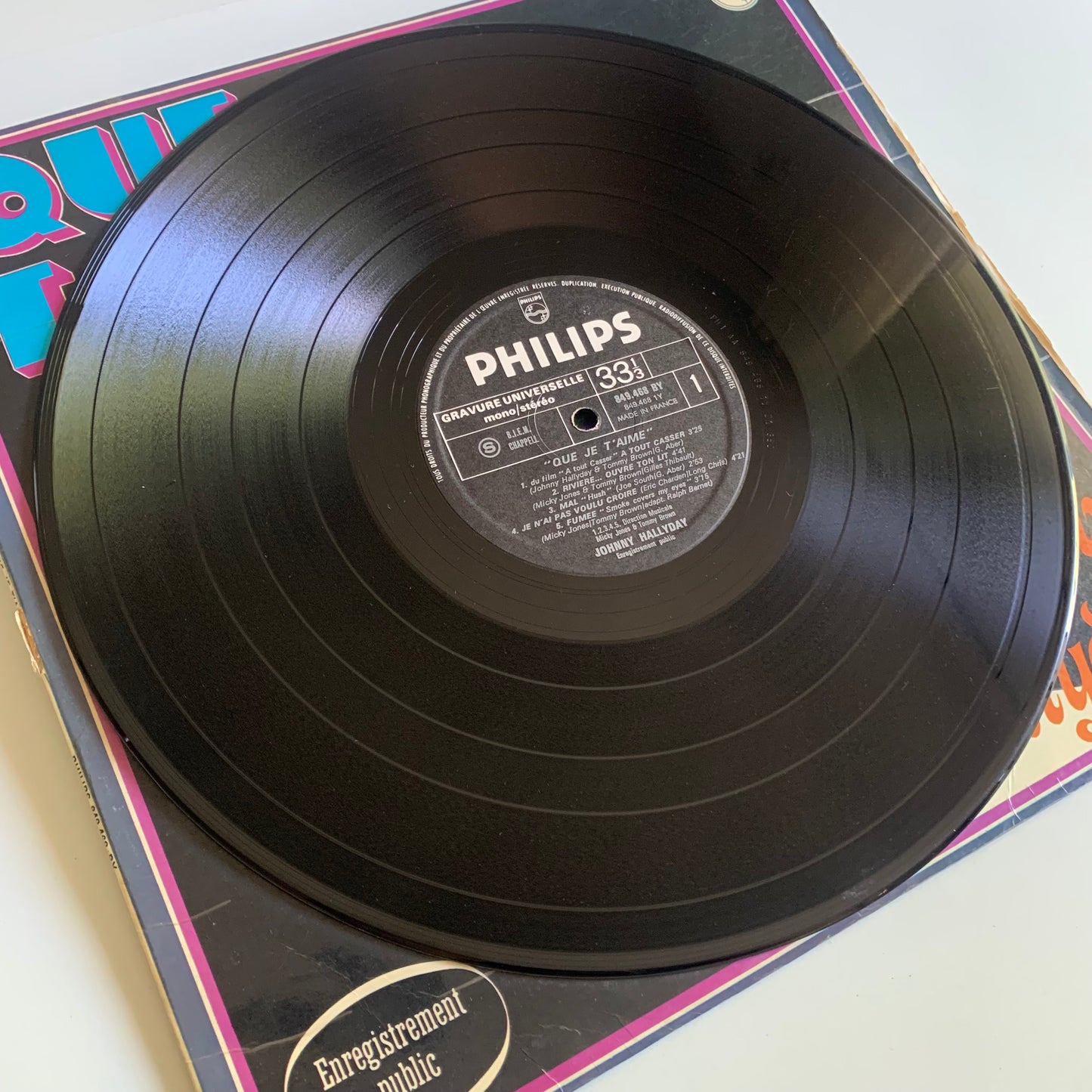 Johnny Hallyday - Que Je T'aime - LP 1969/1970 Occasion