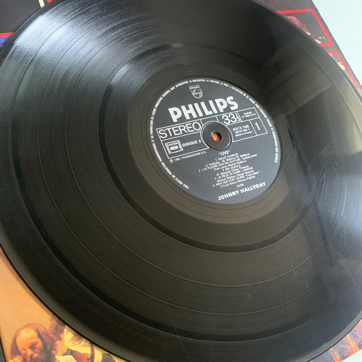 Johnny Hallyday - Live - Double LP 1981 Occasion