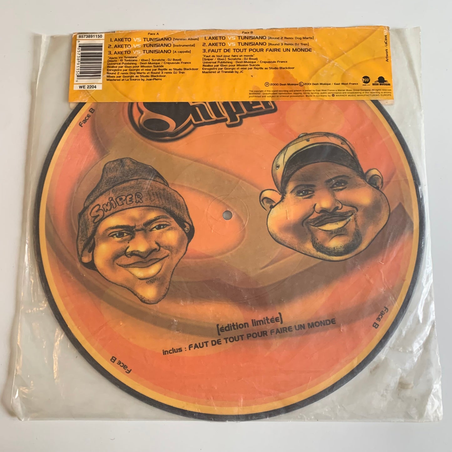 Sniper - Aketo Vs Tunisiano - 12” 2001 Occasion