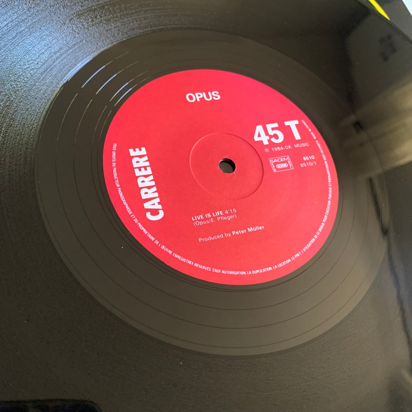 Opus - Live Is Life - Up And Down - Maxi Single 1984 Occasion