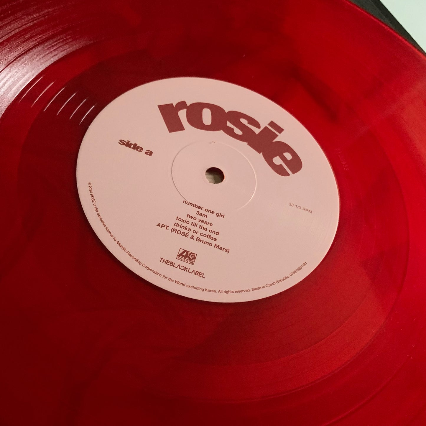 Rosé - Rosie - Translucent Red - LP 2024