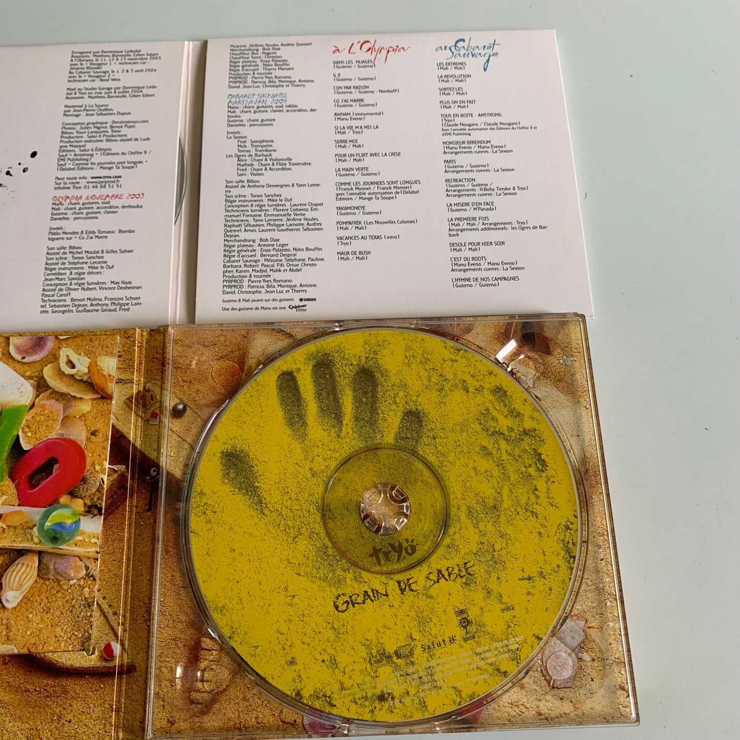 Lot 4 albums Tryo - Grain De Sable - Faut Qu'ils S'Activent - Mamagubida - De Bouches A Oreilles