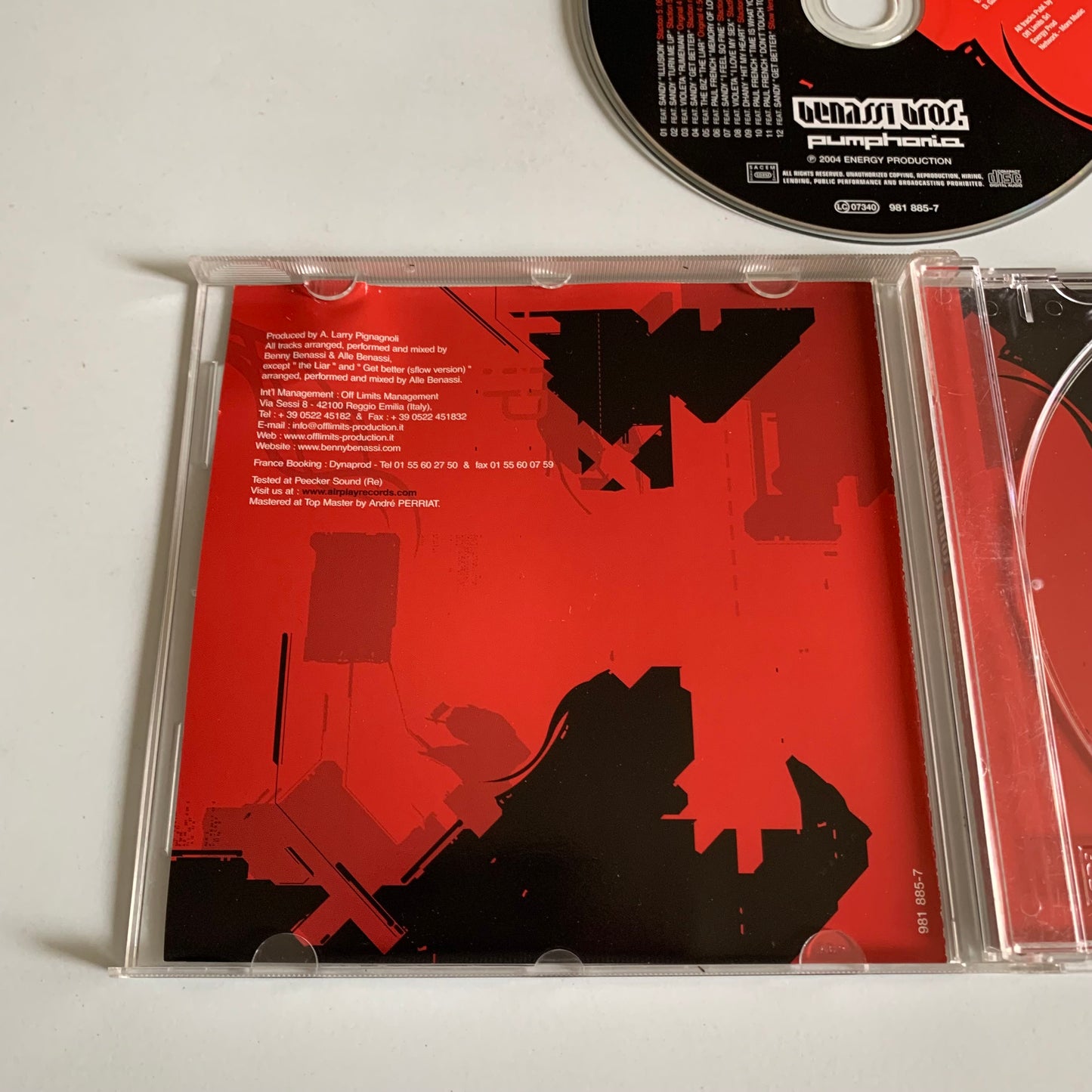 CD - Benassi Bros. - Pumphonia - 2004 Occasion