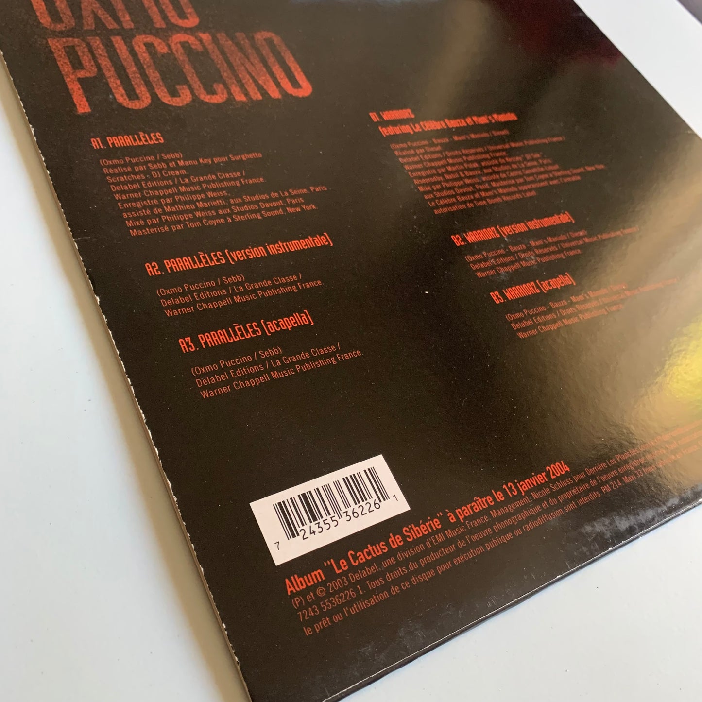 Oxmo Puccino - Parallèles - Warriorz - Maxi 2003 Occasion