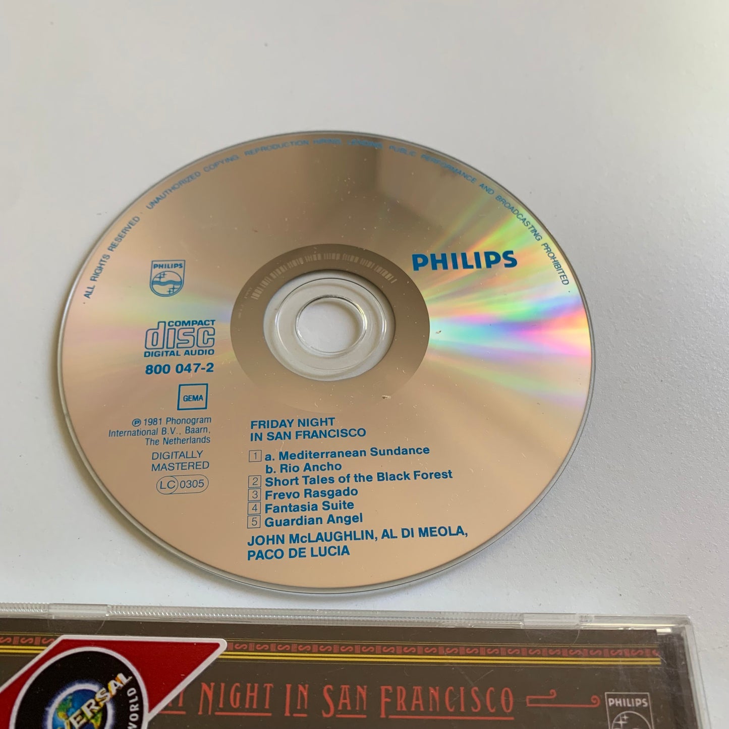 Al Di Meola - Friday Night In San Francisco - 1994 Occasion