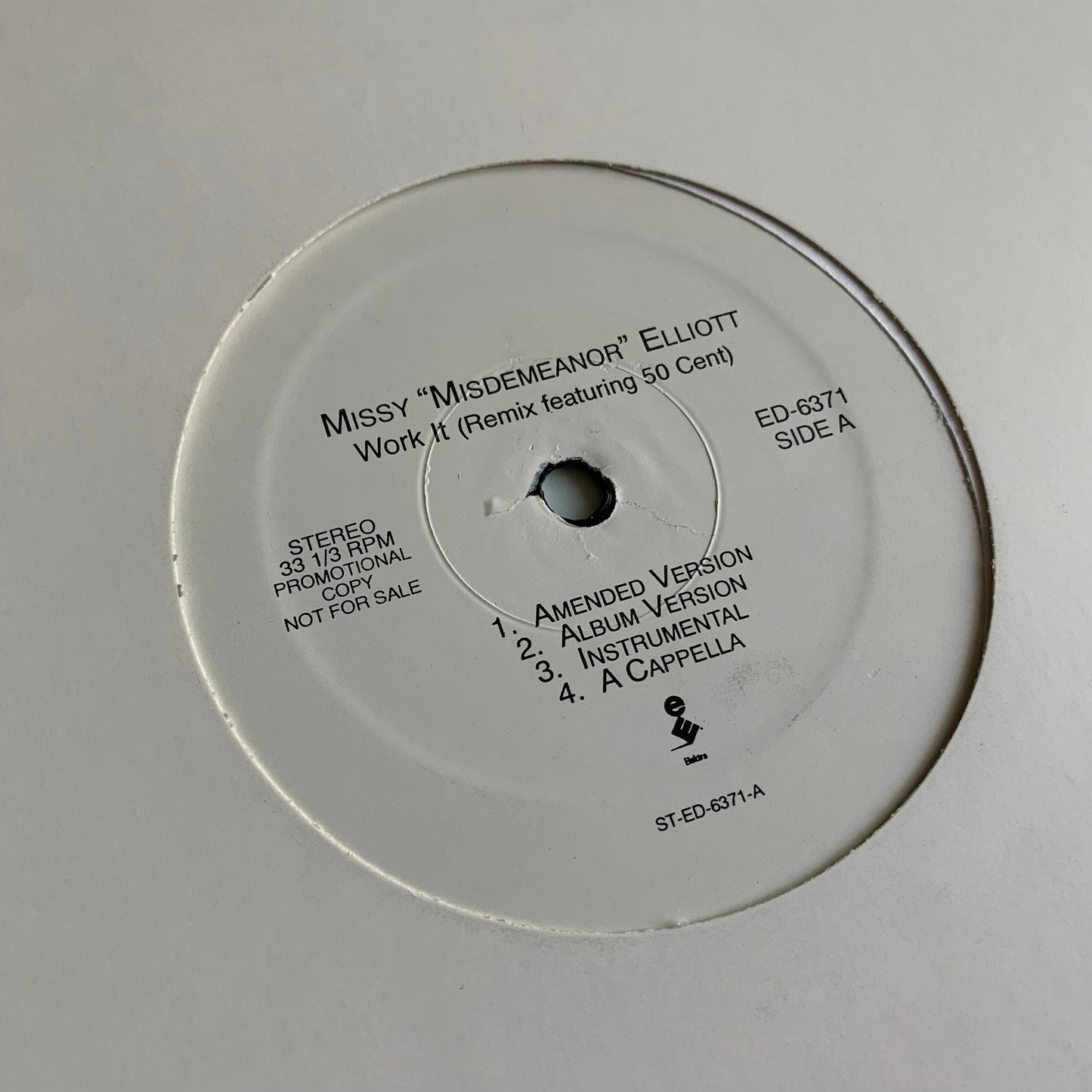 Missy "Misdemeanor" Elliott - Work It (Remix) / Funky Fresh Dressed - Promo 2002 Occasion