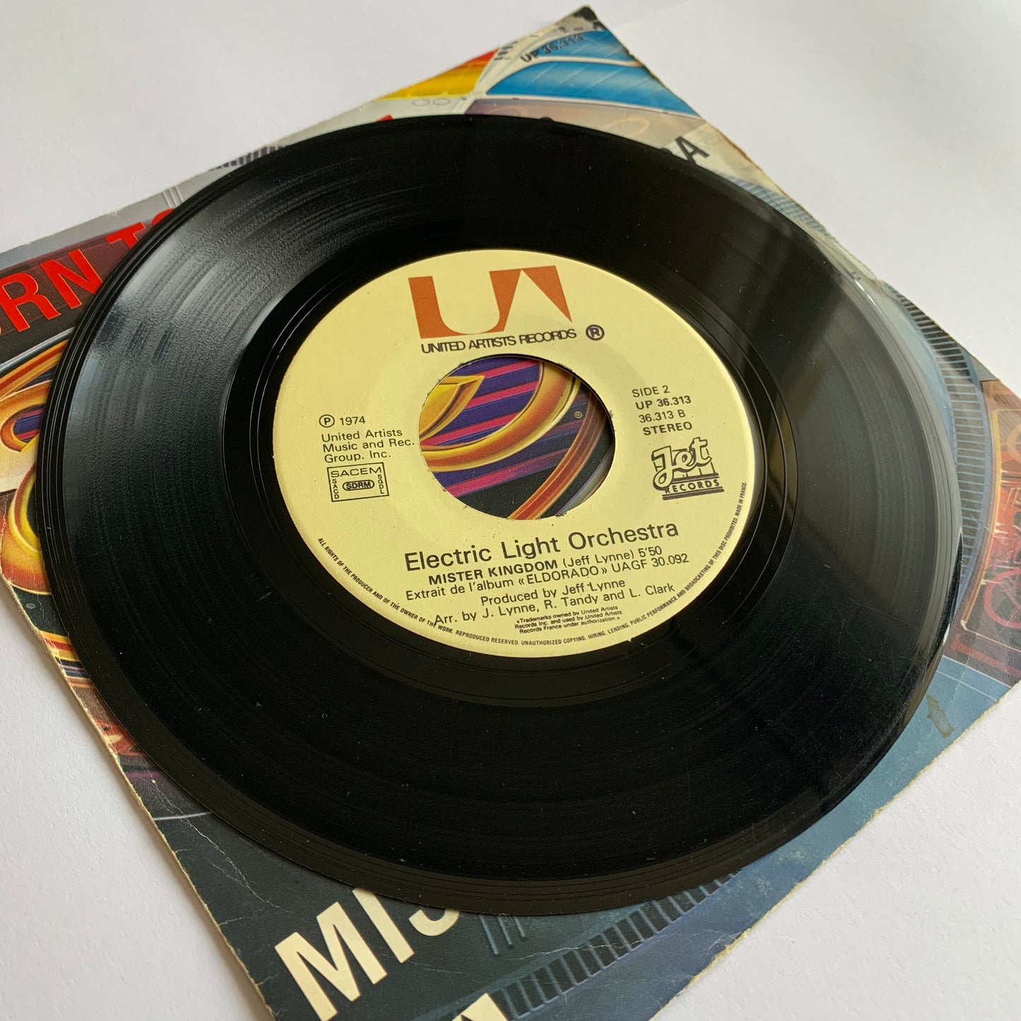 Electric Light Orchestra - Turn To Stone / Mister Kingdom - 45 tours 1977 Occasion