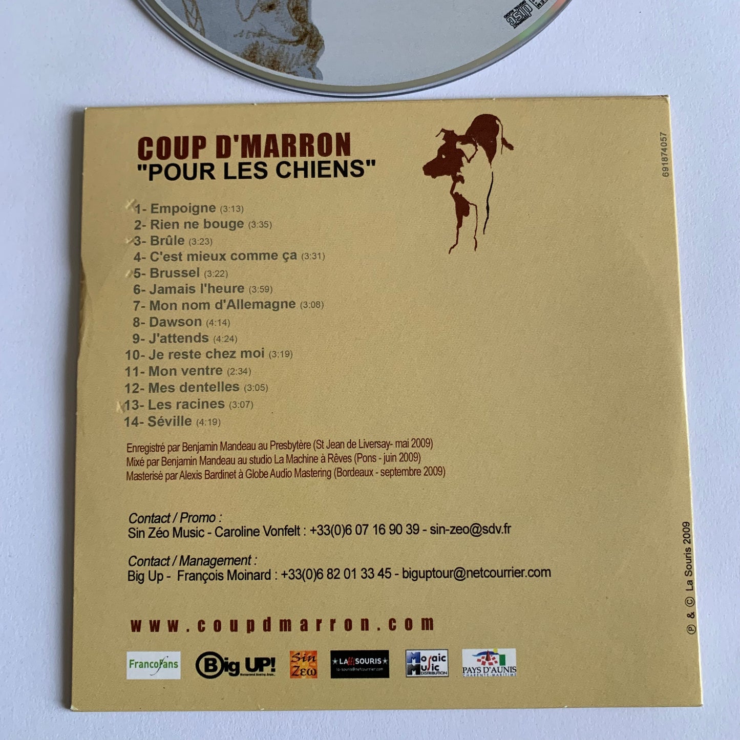 Coup D'Marron - Pour Les Chiens Promo 2010 Occasion