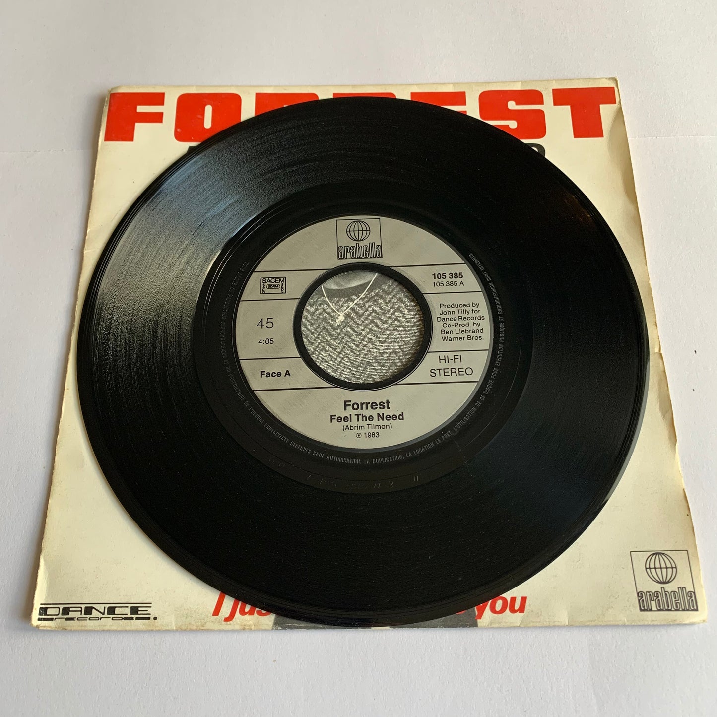Forrest - Feel The Need - 45 tours 1983 Occasion