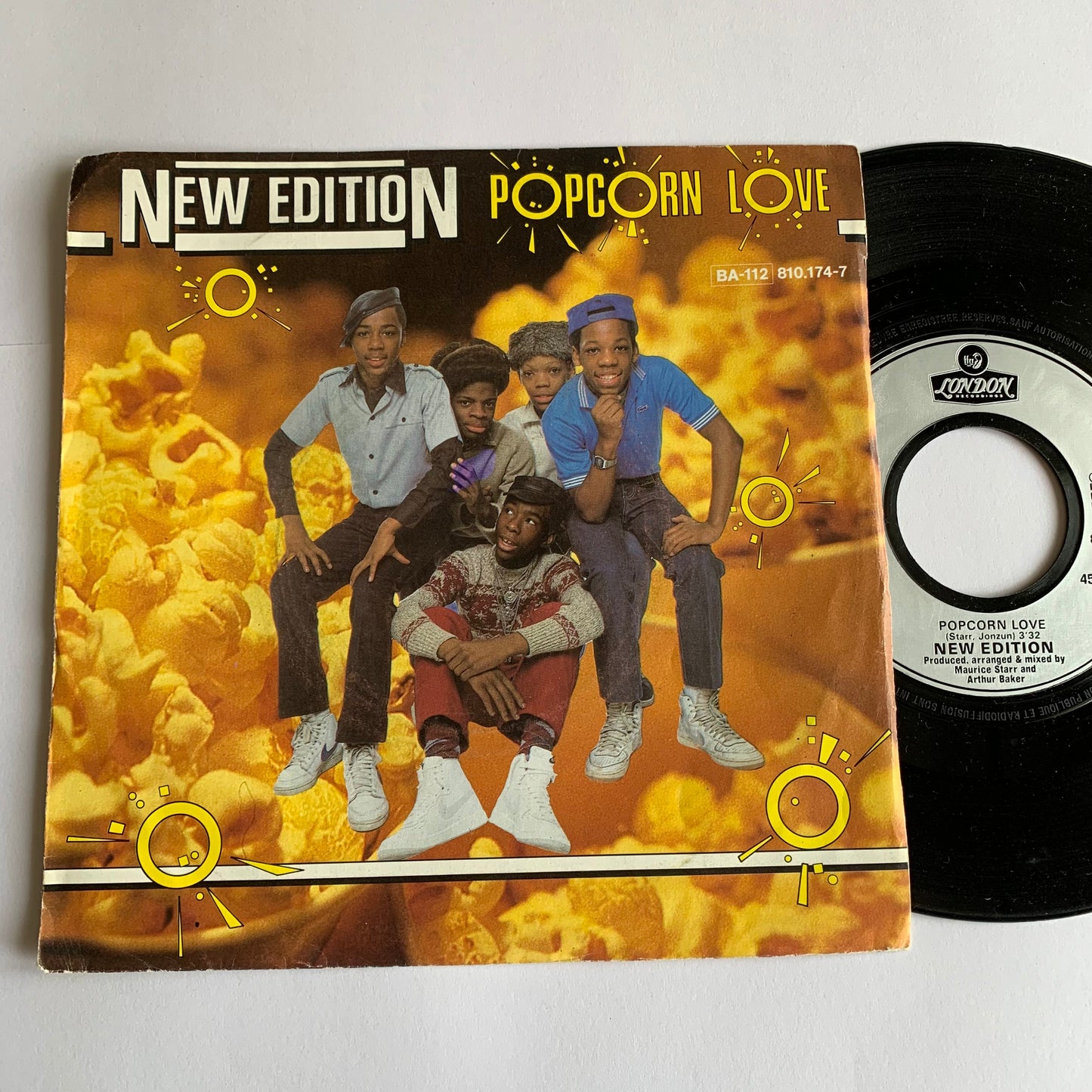 New Edition - Popcorn Love - 45 tours 1983 Occasion