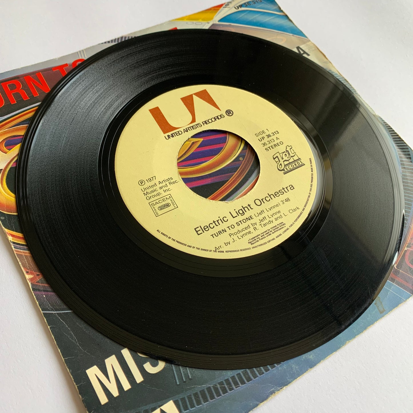 Electric Light Orchestra - Turn To Stone / Mister Kingdom - 45 tours 1977 Occasion
