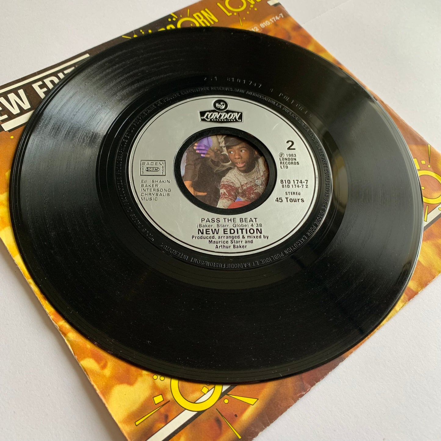 New Edition - Popcorn Love - 45 tours 1983 Occasion
